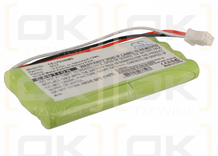 Toitu FD390/6075 700 mAh Ni-MH 9,6 V (Cameron Sino)