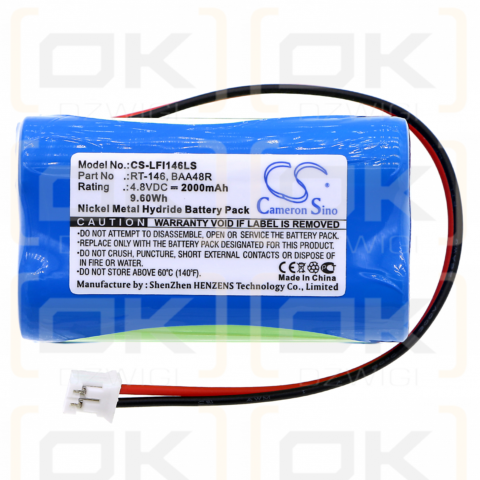 LFI Daybrite Emergi-Lite BAA48R / RT-146 2000mAh Ni-MH 4.8V (Cameron Sino)