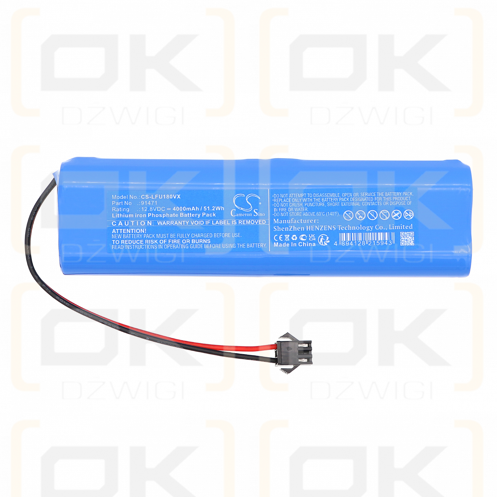 Lefant U180 / 91471 4000 mAh LiFePO4 12,8 V (Cameron Sino)