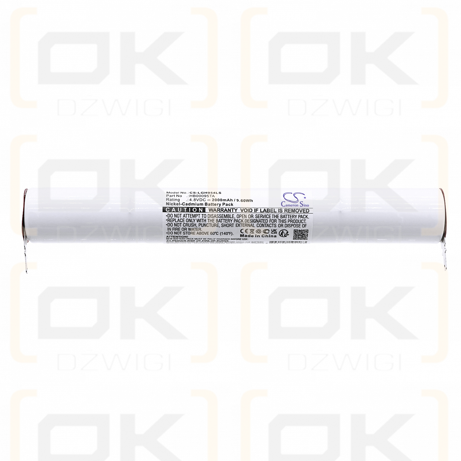 Legrand H95400 / HB00095TA 2000mAh Ni-CD 4.8V (Cameron Sino)