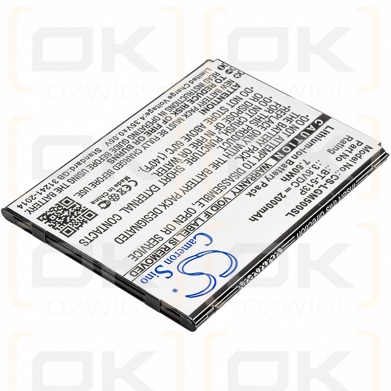 Ersatzakku für Leagoo M5 / BT-513P 2000mAh Li-Ion 3,8V (Cameron Sino)