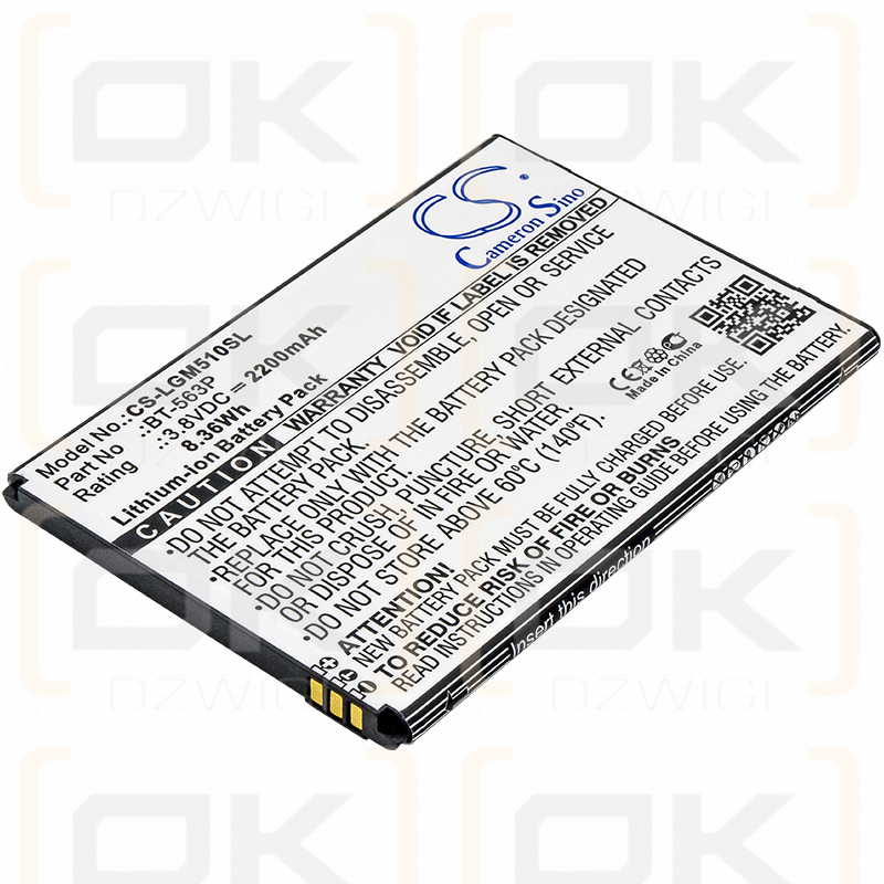 Ersatzakku für Leagoo M5 Plus / BT-563P 2200mAh Li-Ion 3,8V (Cameron Sino)