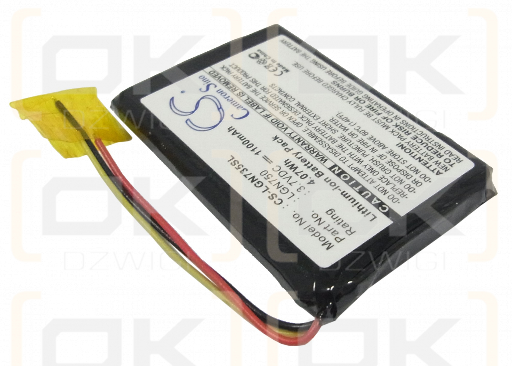 LG LN740 / EAC30173401 1100mAh Li-ion 3.7V (Cameron Sino)