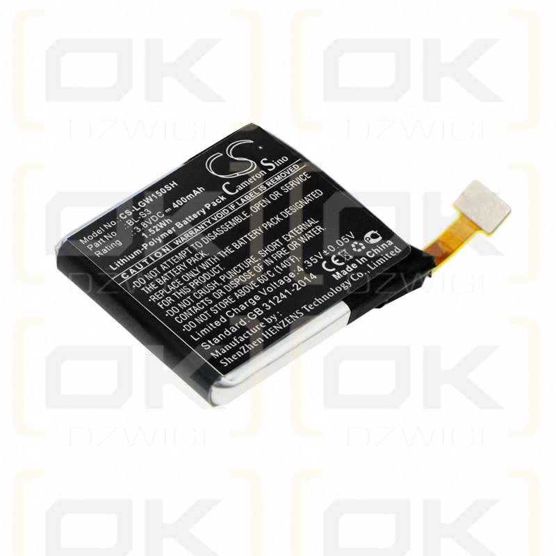 LG W150 / BL-S3 400 mAh Li-Polymer 3,8 V (Cameron Sino)