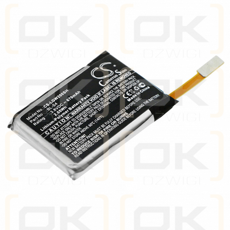 LG W200 / BL-S4 670 mAh Li-Polymer 3,8 V (Cameron Sino)