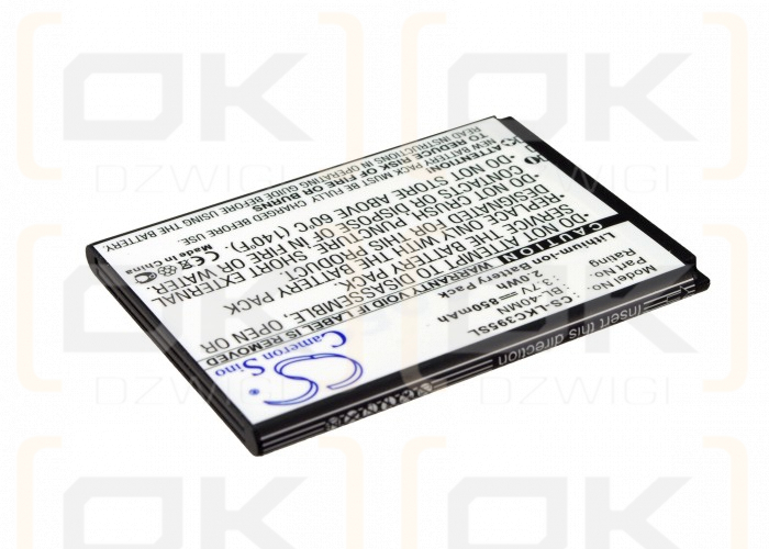 LG LN272 / BL-40MN 850 mAh Li-Ion 3,7 V (Cameron Sino)