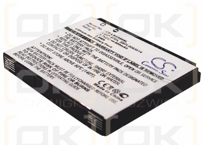 LG GD550 Pure / LGIP-570A 800 mAh Li-Ion 3,7 V (Cameron Sino)