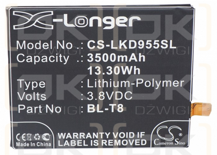 LG F340 / BL-T8 3500mAh Li-Polímero 3.8V (Cameron Sino)