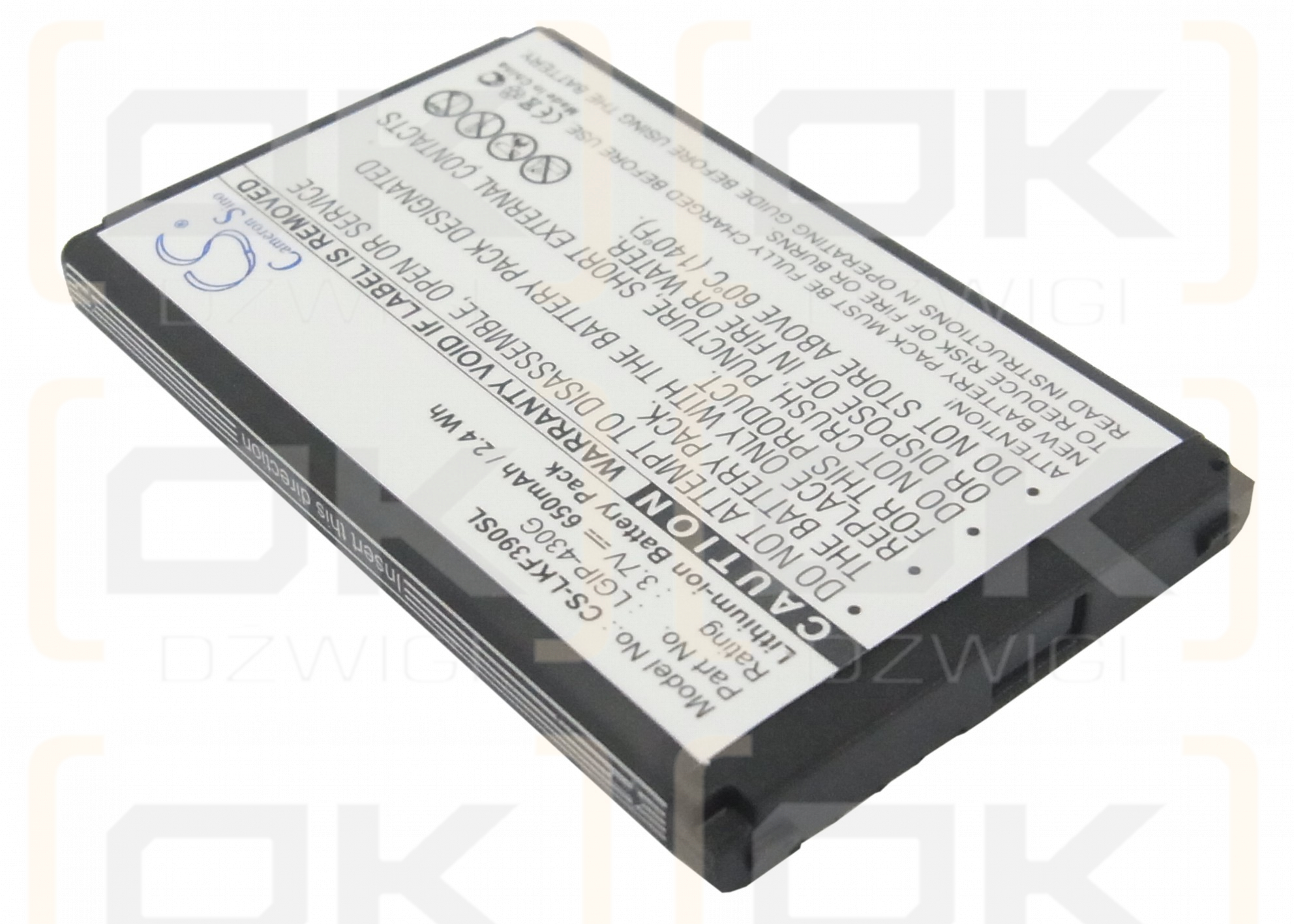 LG GU230 / LGIP-430G 650mAh Li-ion 3.7V (Cameron Sino)