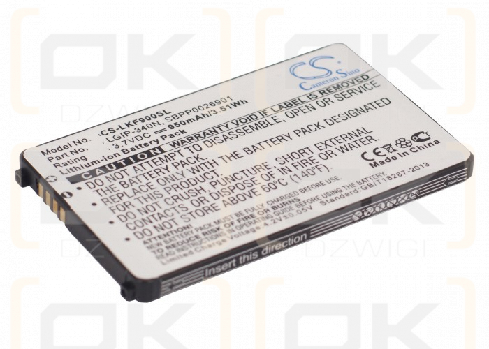 LG Octane VN530 / LGIP-340N 950 mAh Li-Ion 3,7 V (Cameron Sino)