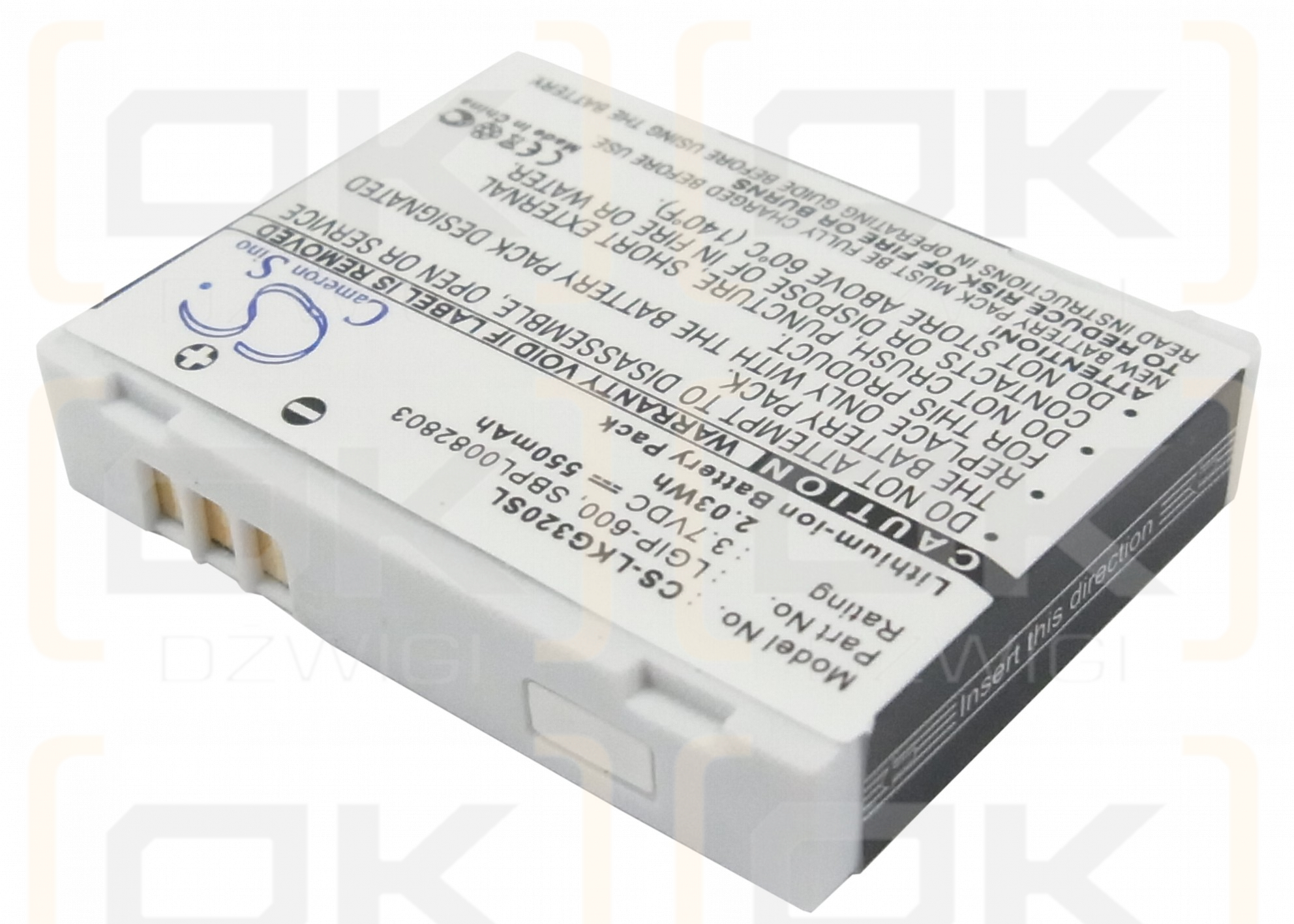 LG MG320c / LGIP-600 550 mAh Li-ion 3.7 V (Cameron Sino)