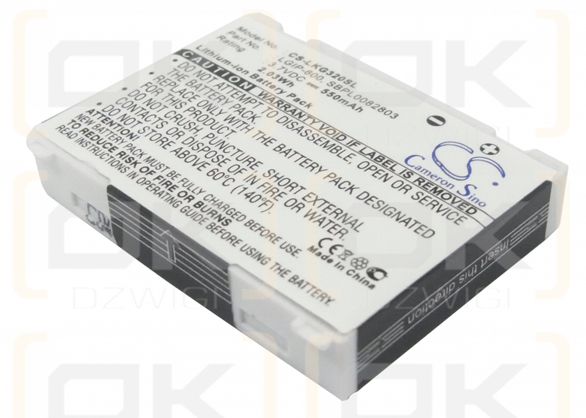 LG MG320c / LGIP-600 550 mAh Li-ion 3.7 V (Cameron Sino)