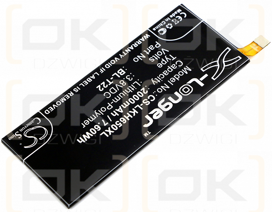 LG Klasse 4G / BL-T22 2000 mAh Li-Polymer 3,8 V (Cameron Sino)