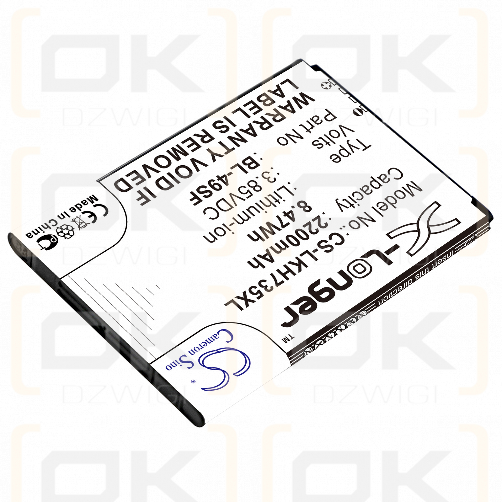 LG H515 / BL-49SF 2200 mAh Li-Ion 3,85 V (Cameron Sino)