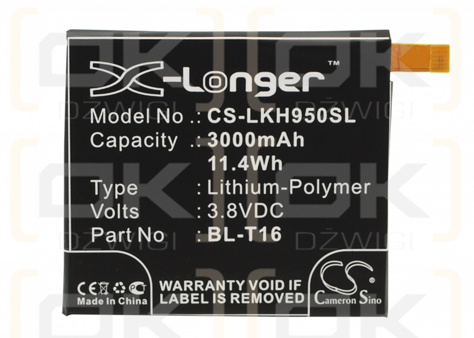 LG H959 / BL-T16 3000mAh Li-Polímero 3.8V (Cameron Sino)