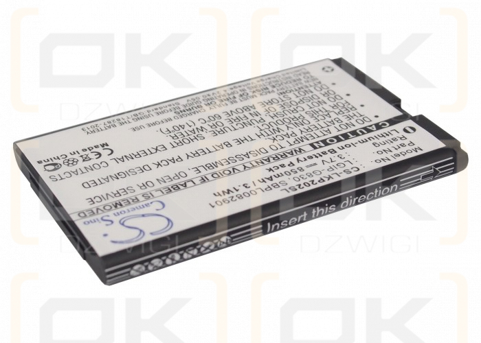 LG KG290 / LGIP-G830 850mAh Li-ion 3.7V (Cameron Sino)