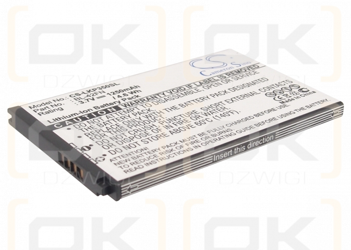 LG C550 / BL-42FN 1250 mAh Li-Ion 3,7 V (Cameron Sino)