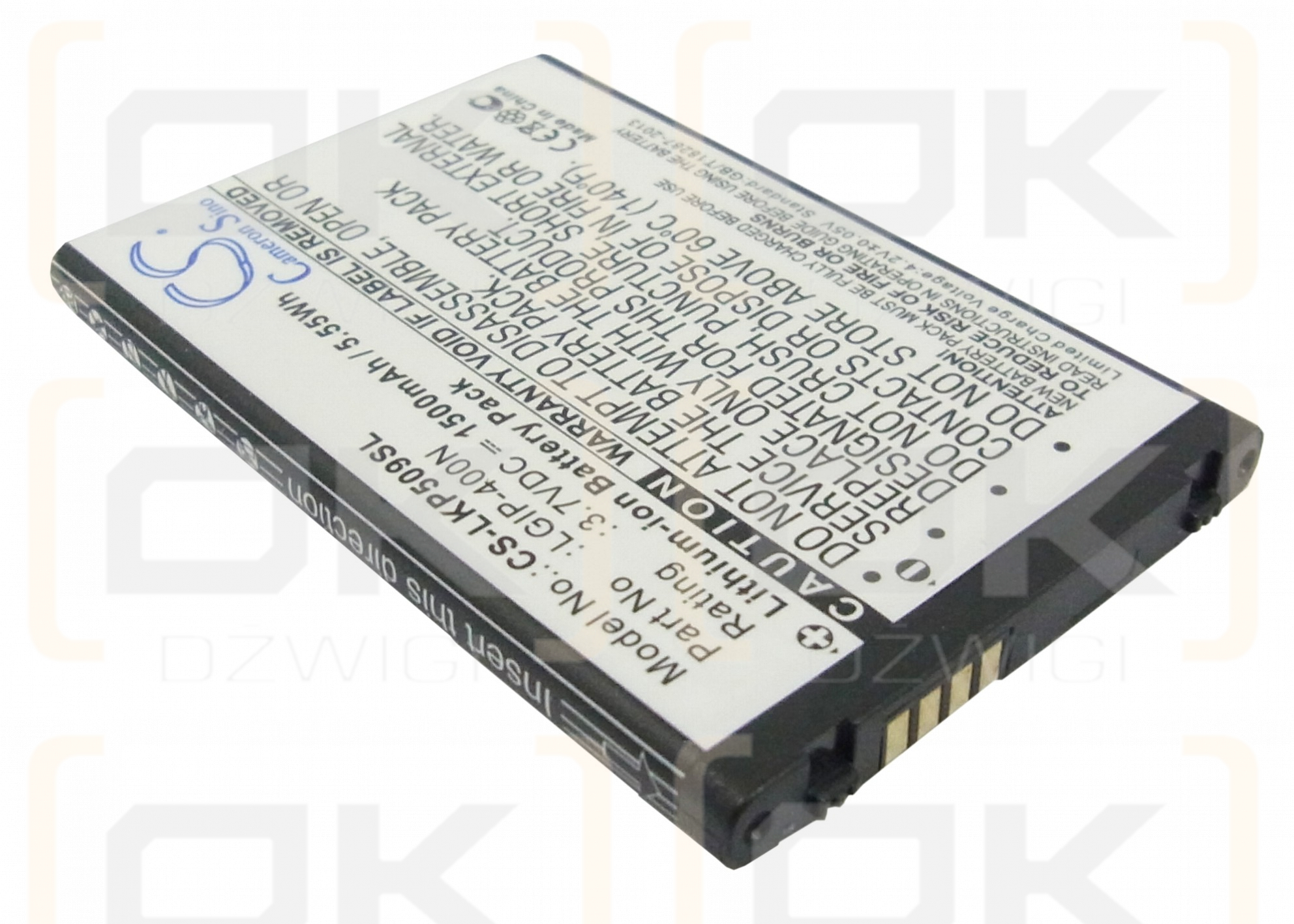 LG P506 / LGIP-400N 1500mAh Li-ion 3.7V (Cameron Sino)