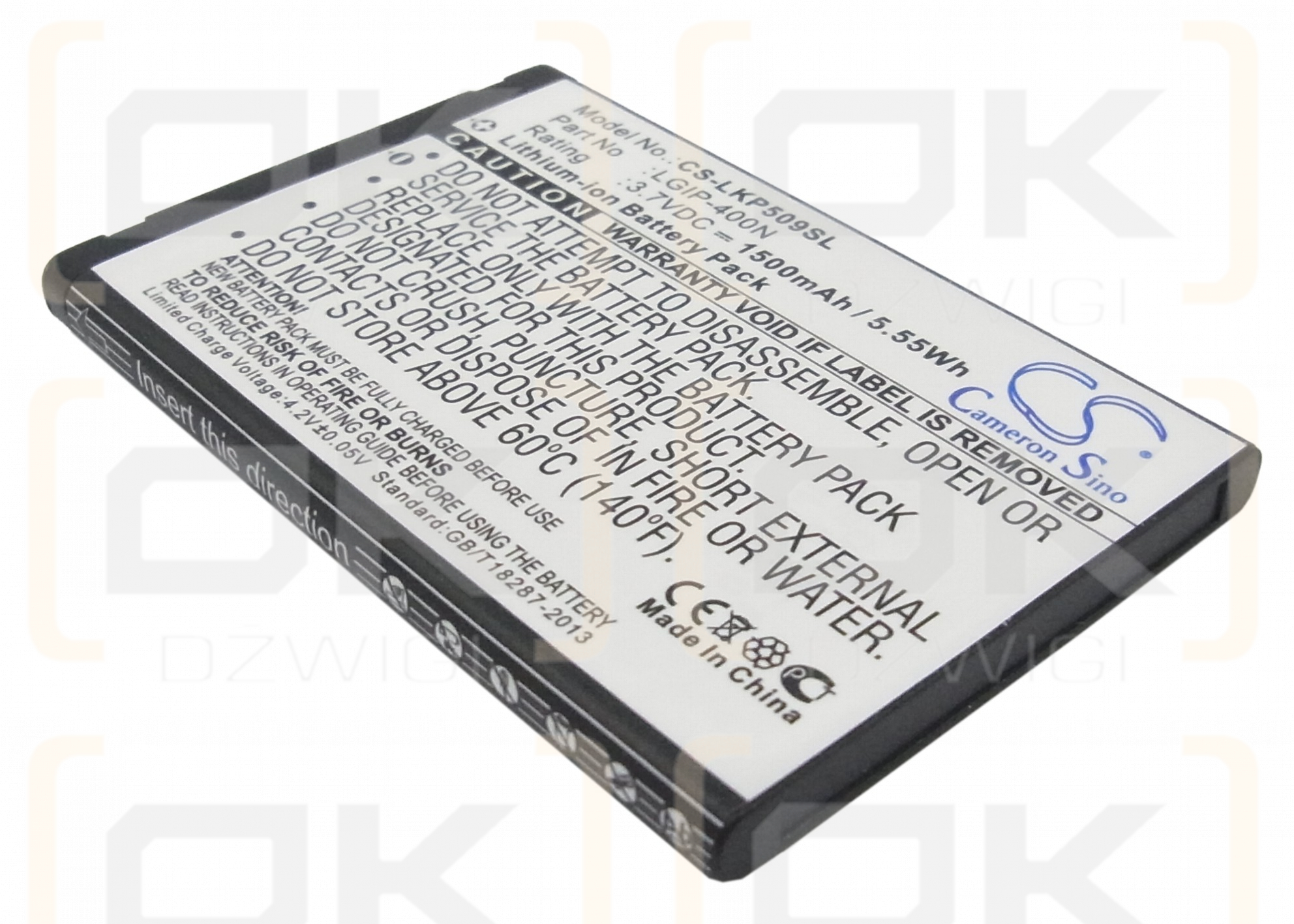 LG P506 / LGIP-400N 1500mAh Li-ion 3.7V (Cameron Sino)