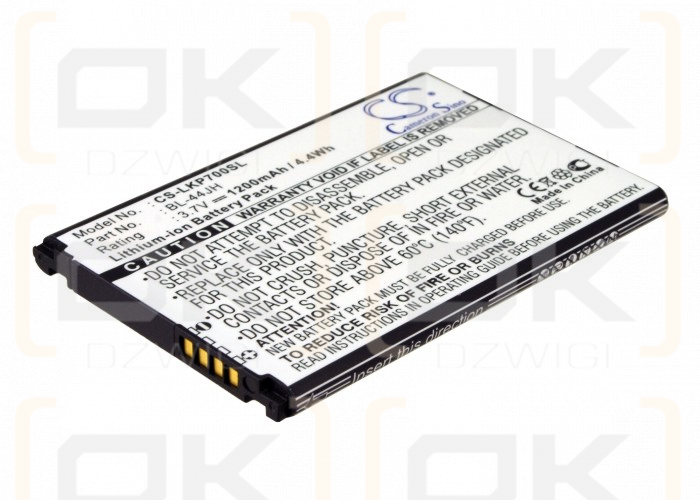 LG AS730 / BL-44JH 1200mAh Li-ion 3.7V (Cameron Sino)