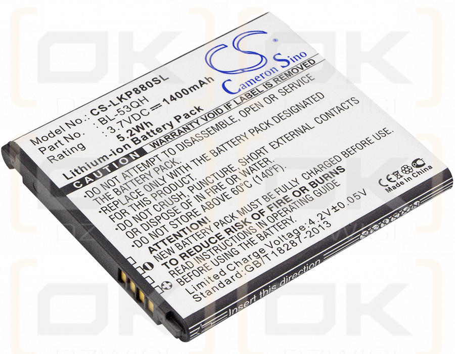 LG L20 / BL-53QH 1400 mAh Li-Ion 3,7 V (Cameron Sino)