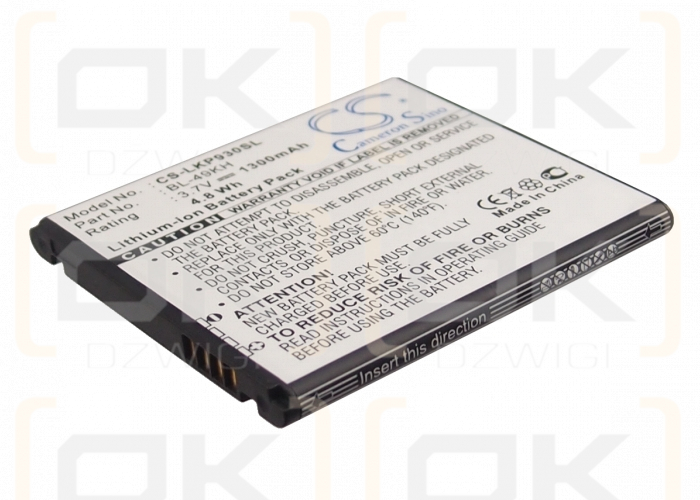 LG P936 / BL-49KH 1300mAh Li-ion 3.7V (Cameron Sino)