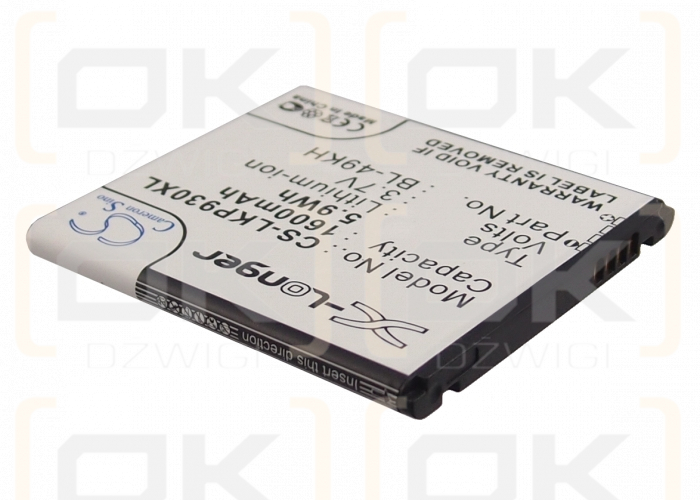 LG P930 / BL-49KH 1600mAh Li-ion 3.7V (Cameron Sino)