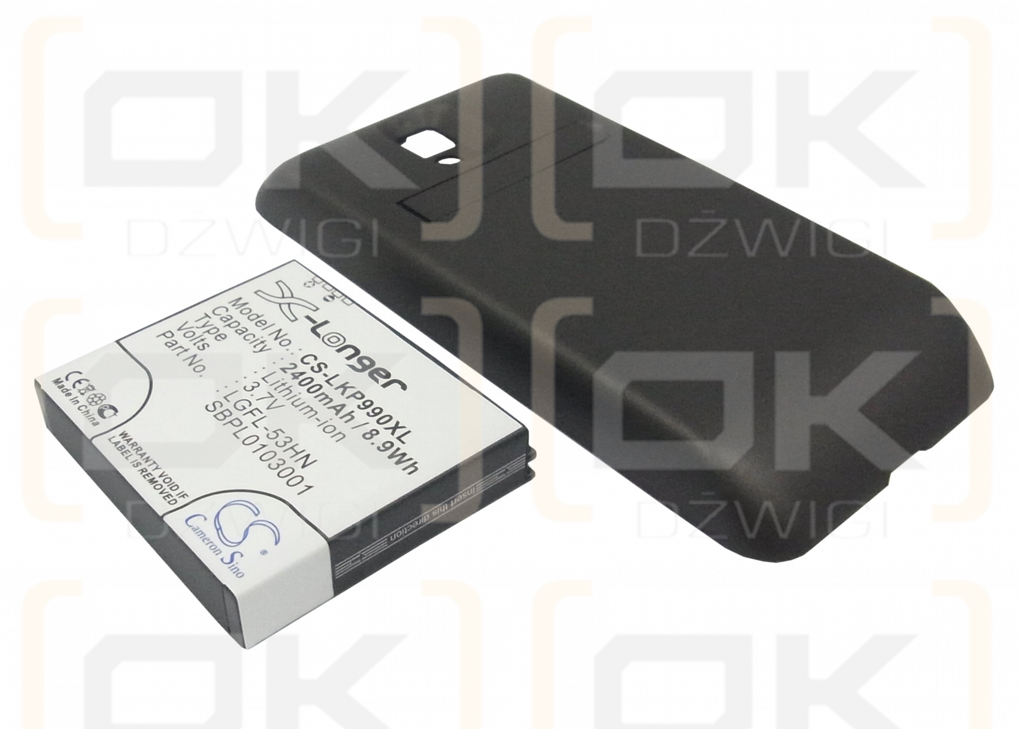 LG Star / SBPL0103001 2400mAh Li-ion 3.7V (Cameron Sino)