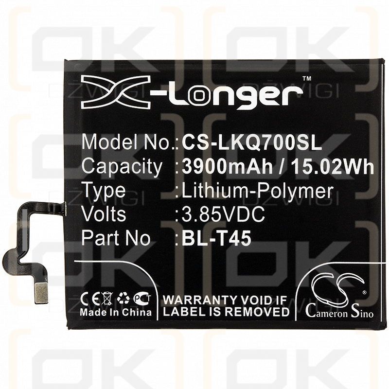 LG LMX540EMW / BL-T45 3900 mAh Li-Polymer 3,85 V (Cameron Sino)