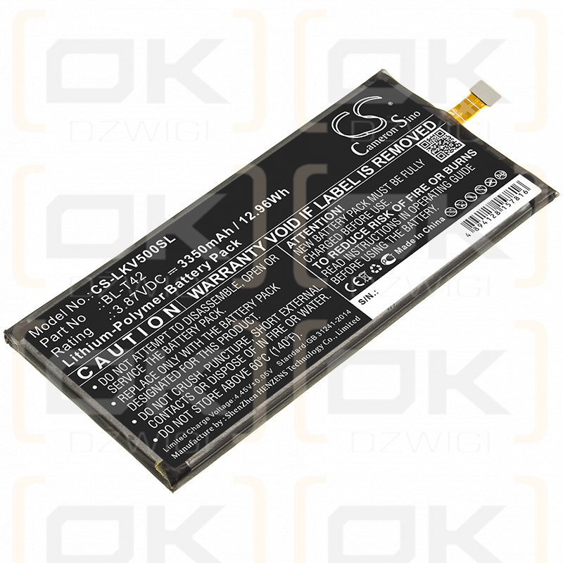 LG V50S ThinQ / BL-T42 3350mAh Li-Polímero 3.87V (Cameron Sino)