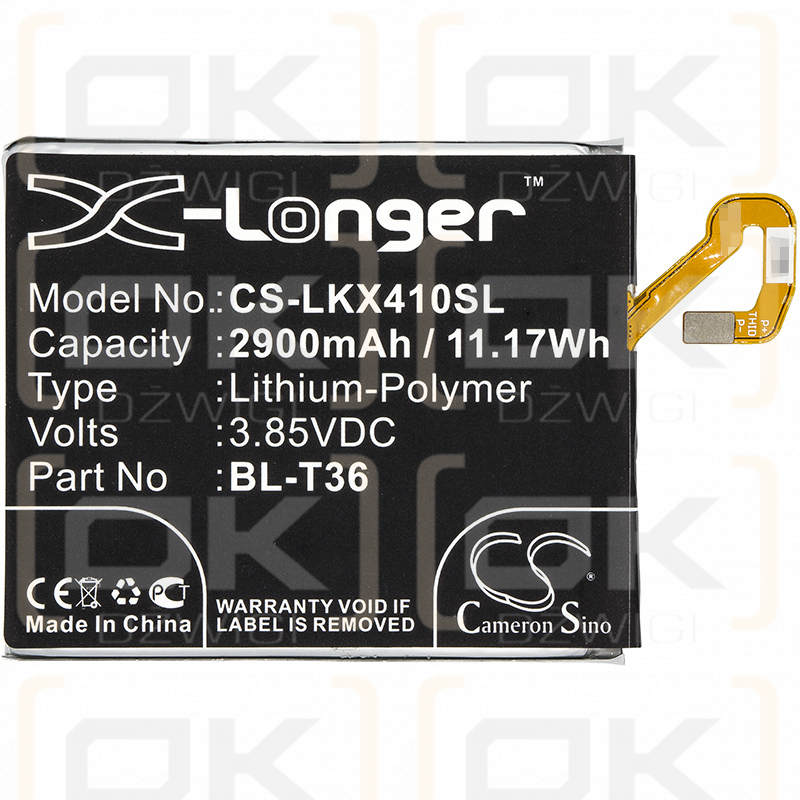 LG K10 2018 / BL-T36 2900mAh Li-Polymer 3.85V (Cameron Sino)