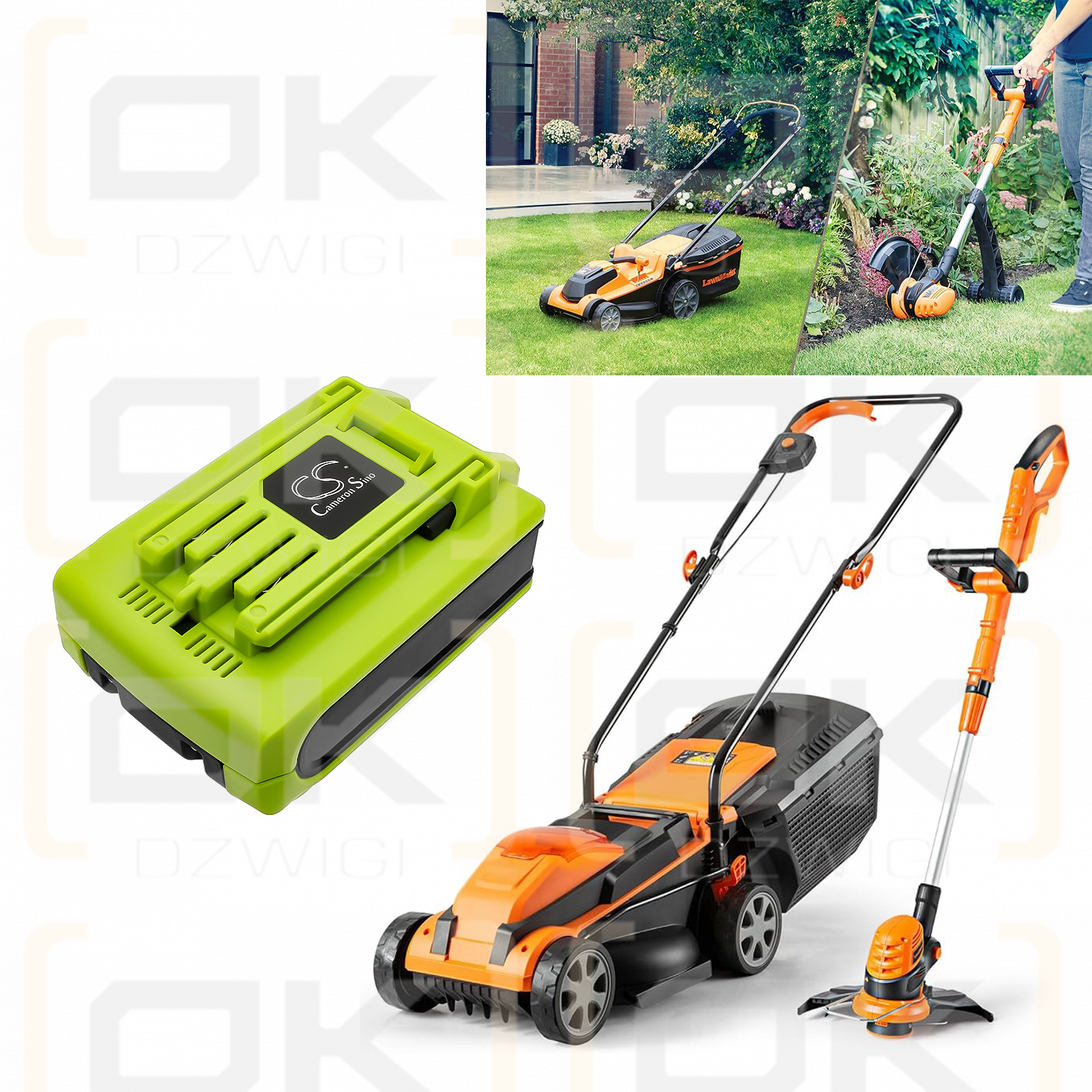 LawnMaster VBRMGT601YCM2 / 24LB1304 1300 mAh, iones de litio, 24,0 V (Cameron Sino)