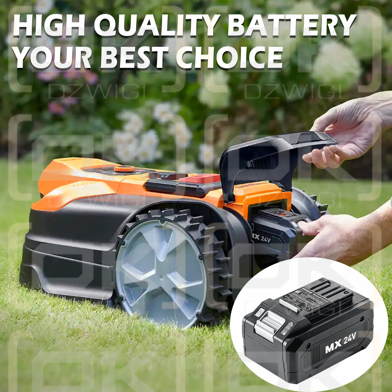 Ersatzakku für LawnMaster VBRMGT601YCM2 / 24LB4005-C 4000 mAh Li-Ion 24V (Cameron Sino)