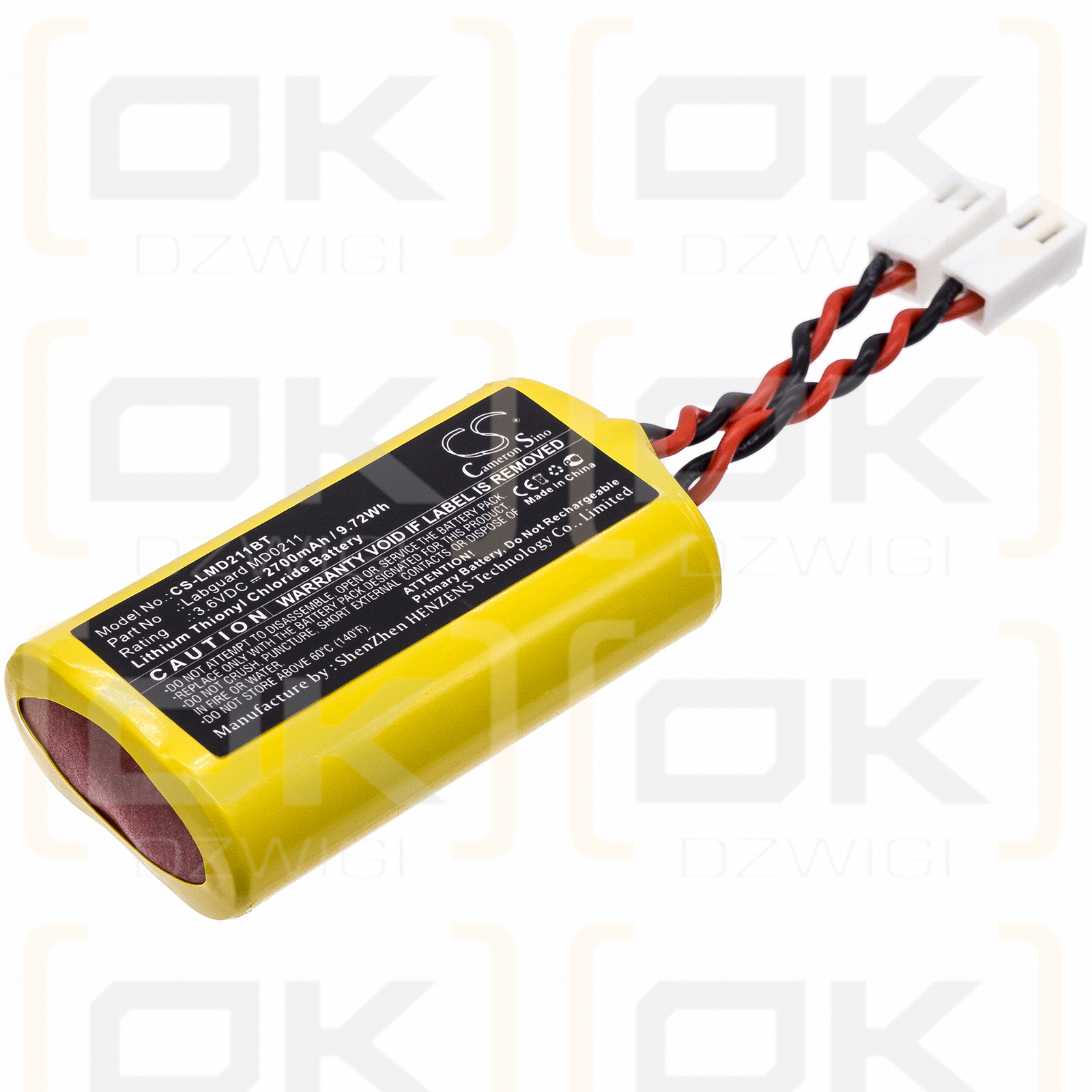 Allarme Labguard MD0211 2700mAh Li-SOCl2 3.6V (Cameron Sino)