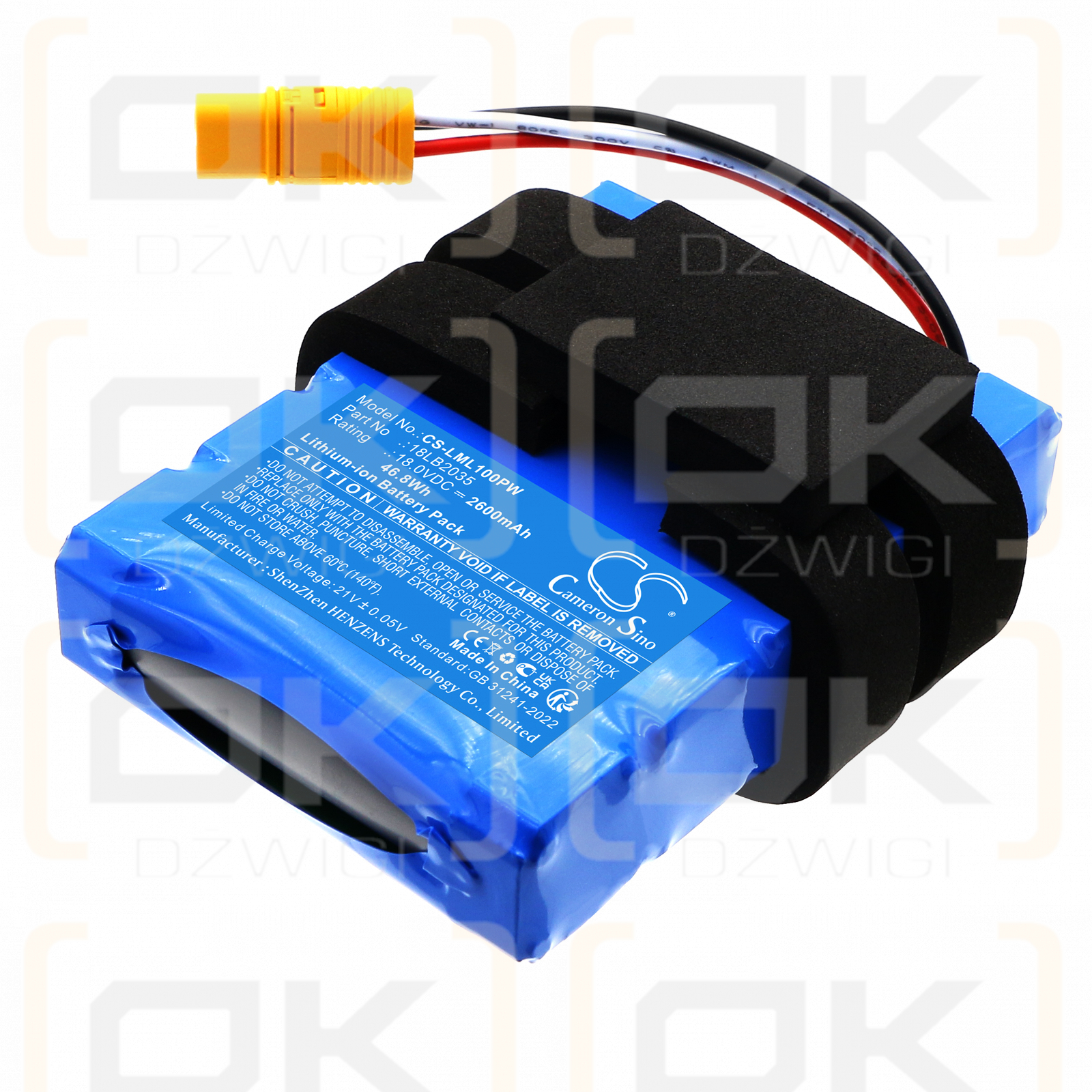 LawnMaster L12/18LB2035 2600 mAh Li-Ionen 18,0 V (Cameron Sino)
