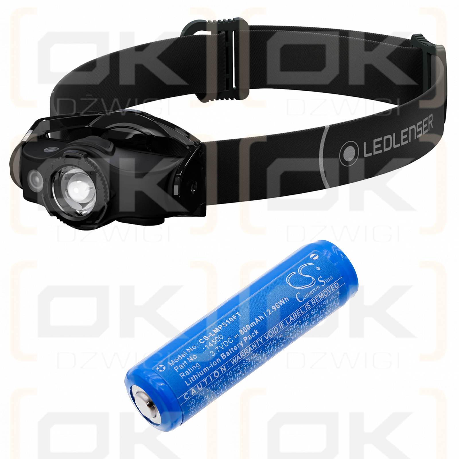 Ledlenser P5R Trabajo / 14500 800mAh Li-ion 3.7V (Cameron Sino)