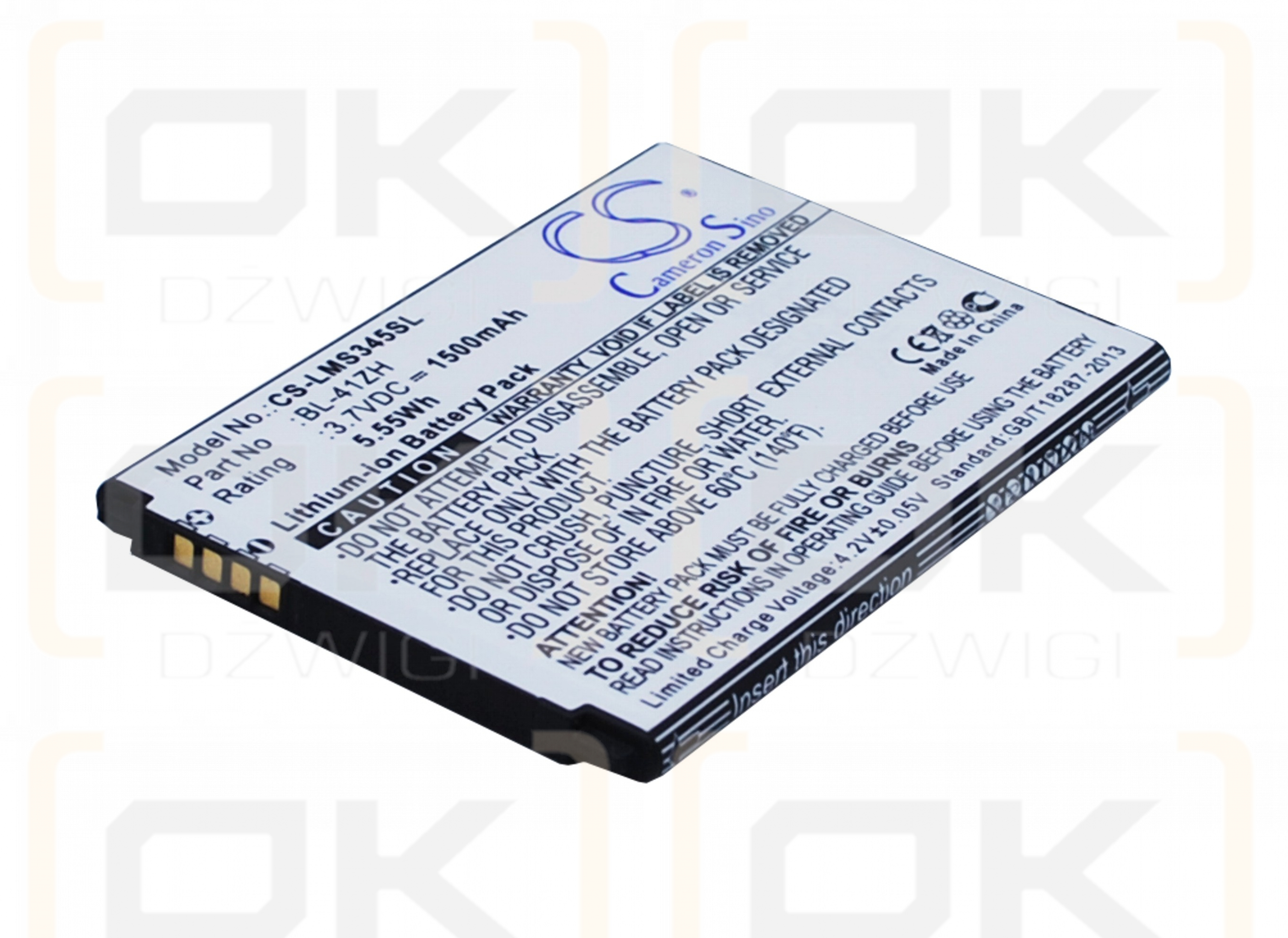 LG H320 / BL-41ZH 1500mAh Li-ion 3.7V (Cameron Sino)