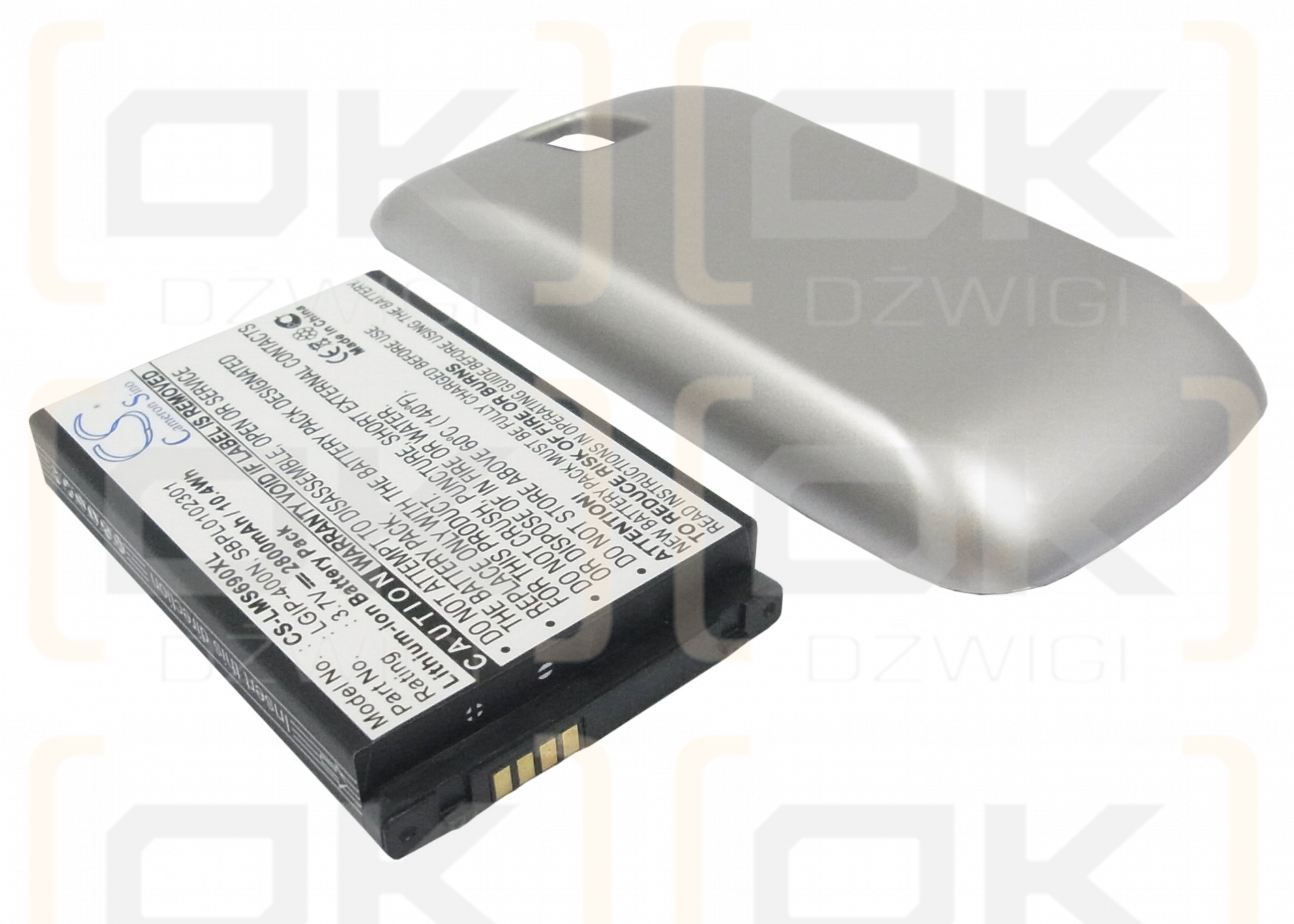 LG Optimus M / LGIP-400N 2800mAh Li-ion 3.7V (Cameron Sino)