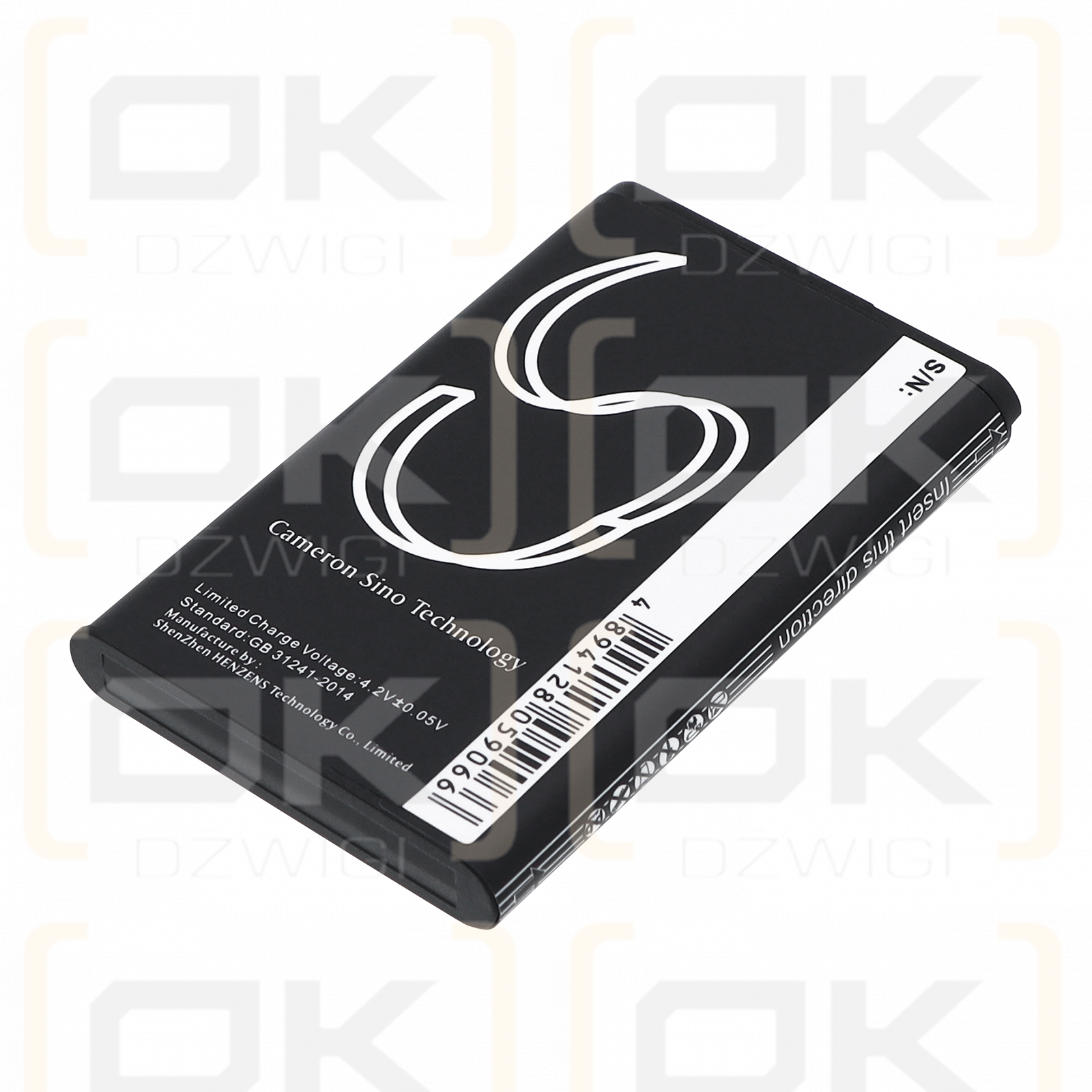 Replacement Battery for Polaroid DVG-720E / RL-6C 1200 mAh Li-ion 3.7 V (Cameron Sino)