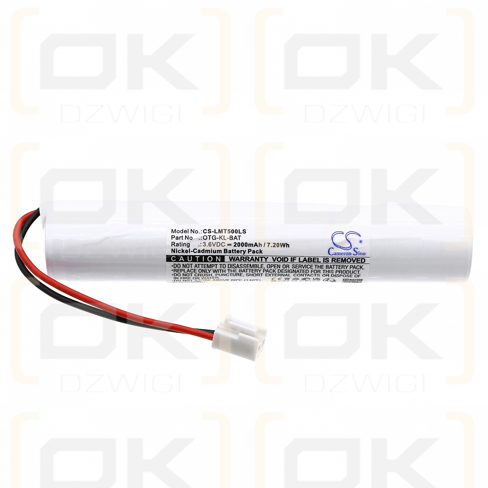 Lumenxl OTG-EF-55 / OTG-KL-BAT 2000mAh Ni-CD 3.6V (Cameron Sino)