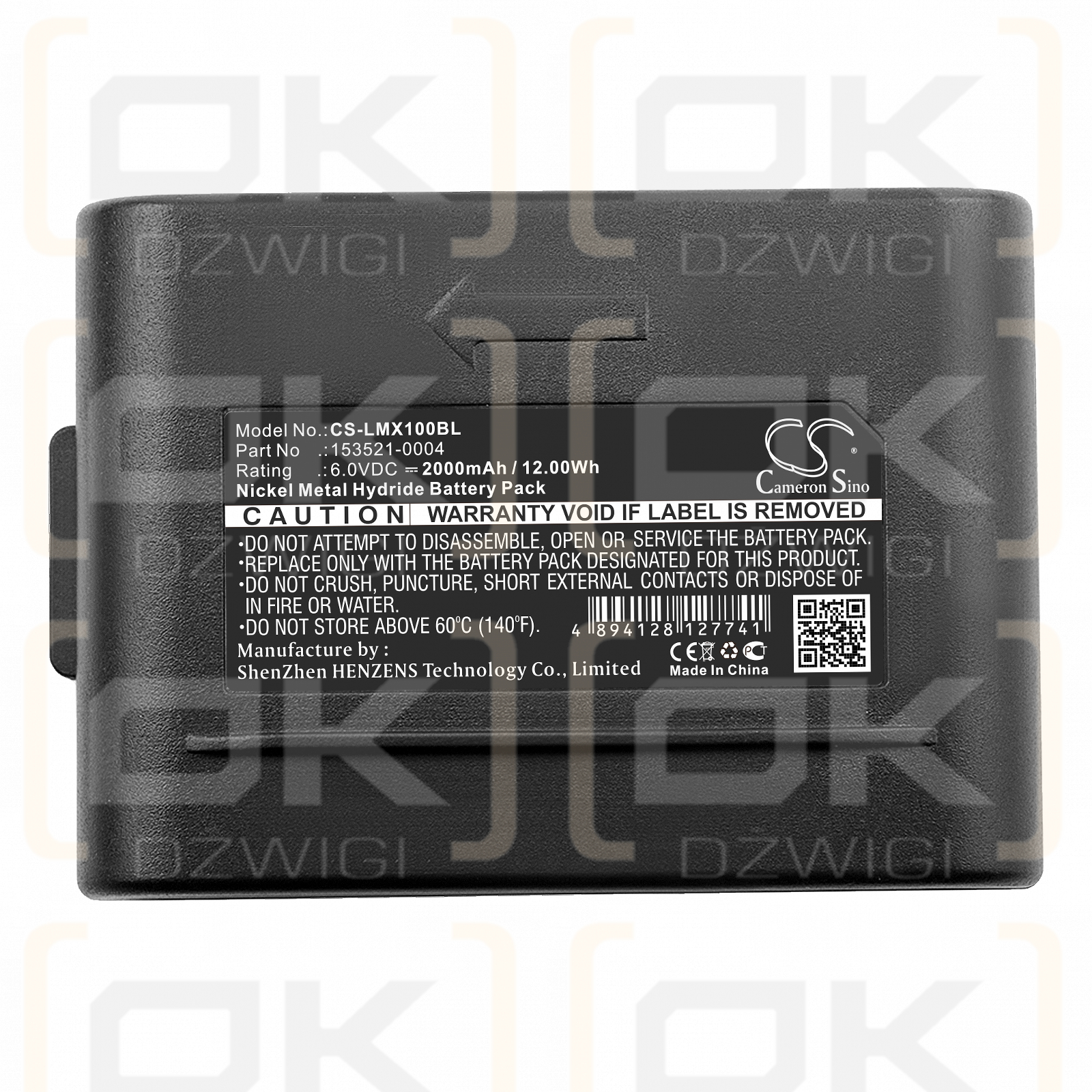 LXE MX1 / 153521-0004 2000mAh Ni-MH 6.0V (Cameron Sino)