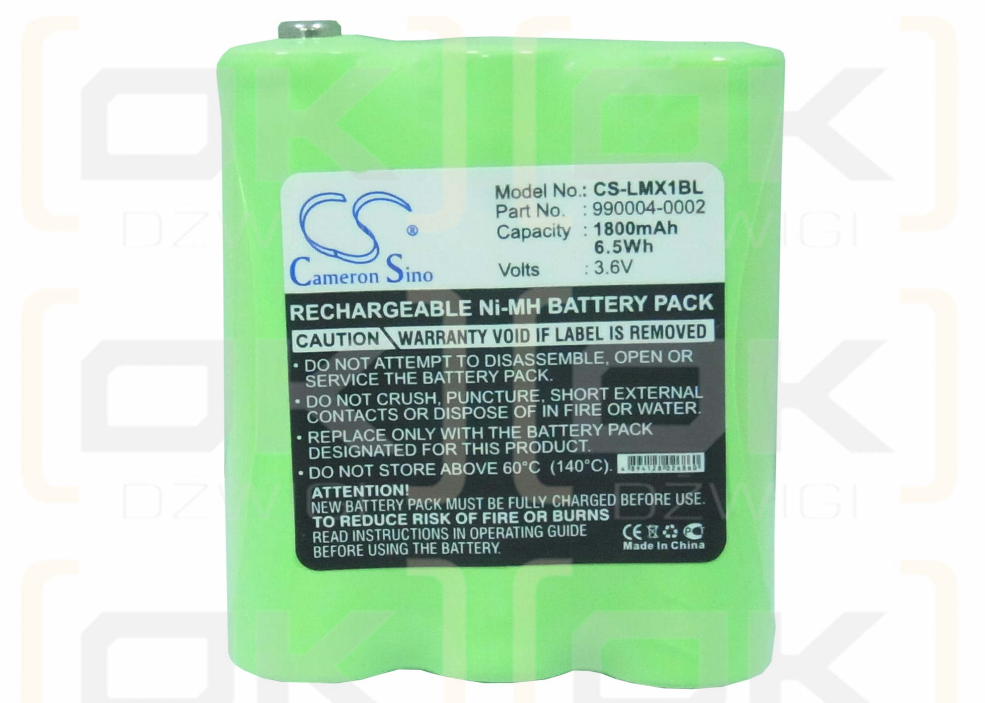 PSC FALCON TOP GUN PT2000 / 00-862-00 1800mAh Ni-MH 3.6V (Cameron Sino)