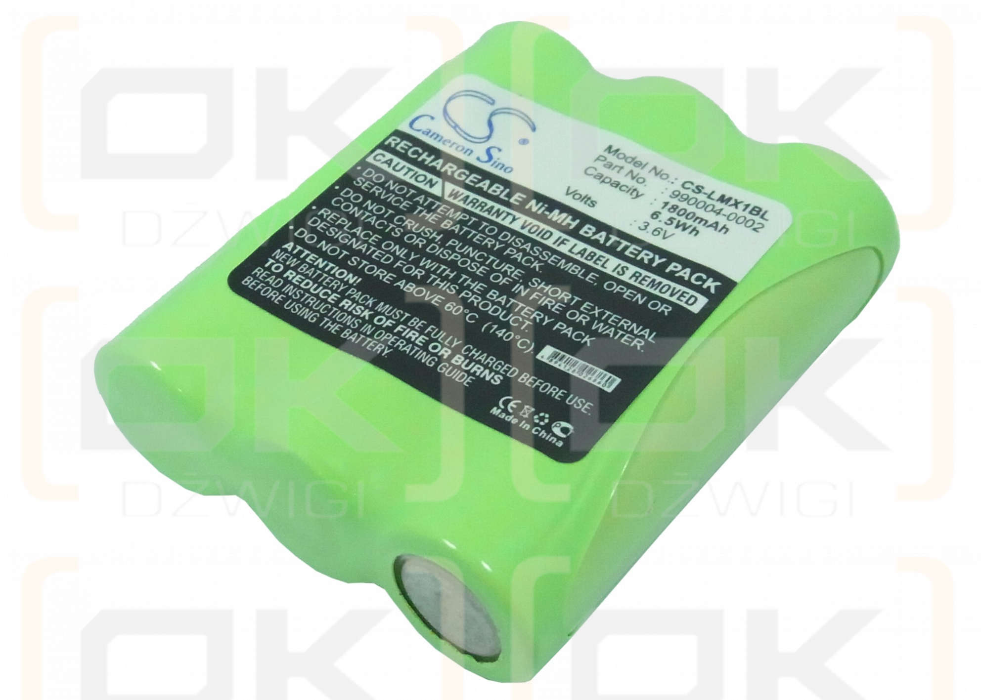 PSC FALCON TOP GUN PT2000 / 00-862-00 1800mAh Ni-MH 3.6V (Cameron Sino)