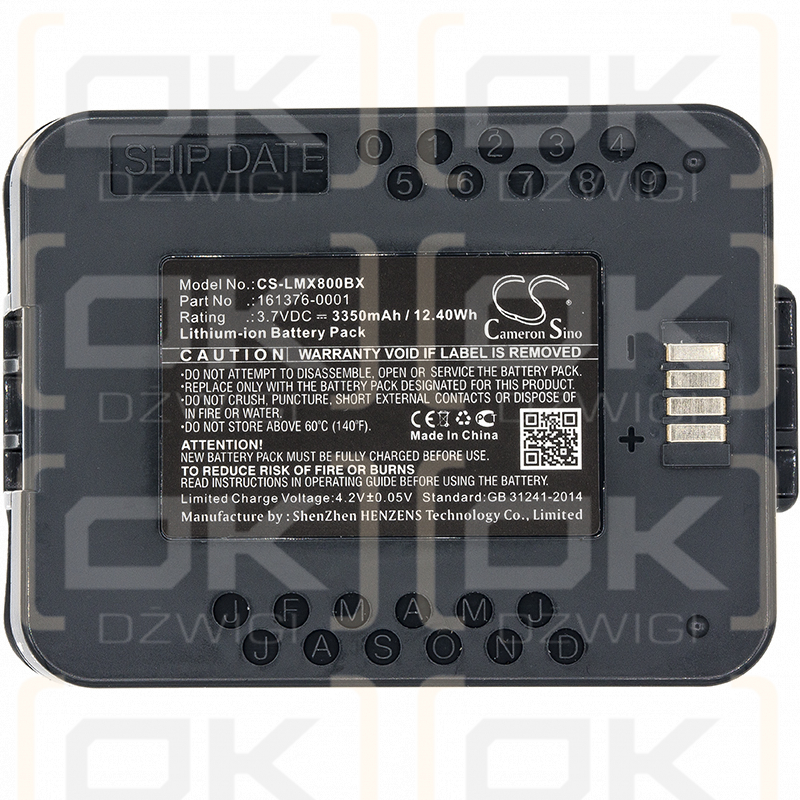 LXE MX8 / 161376-0001 3350mAh Li-ion 3.7V (Cameron Sino)