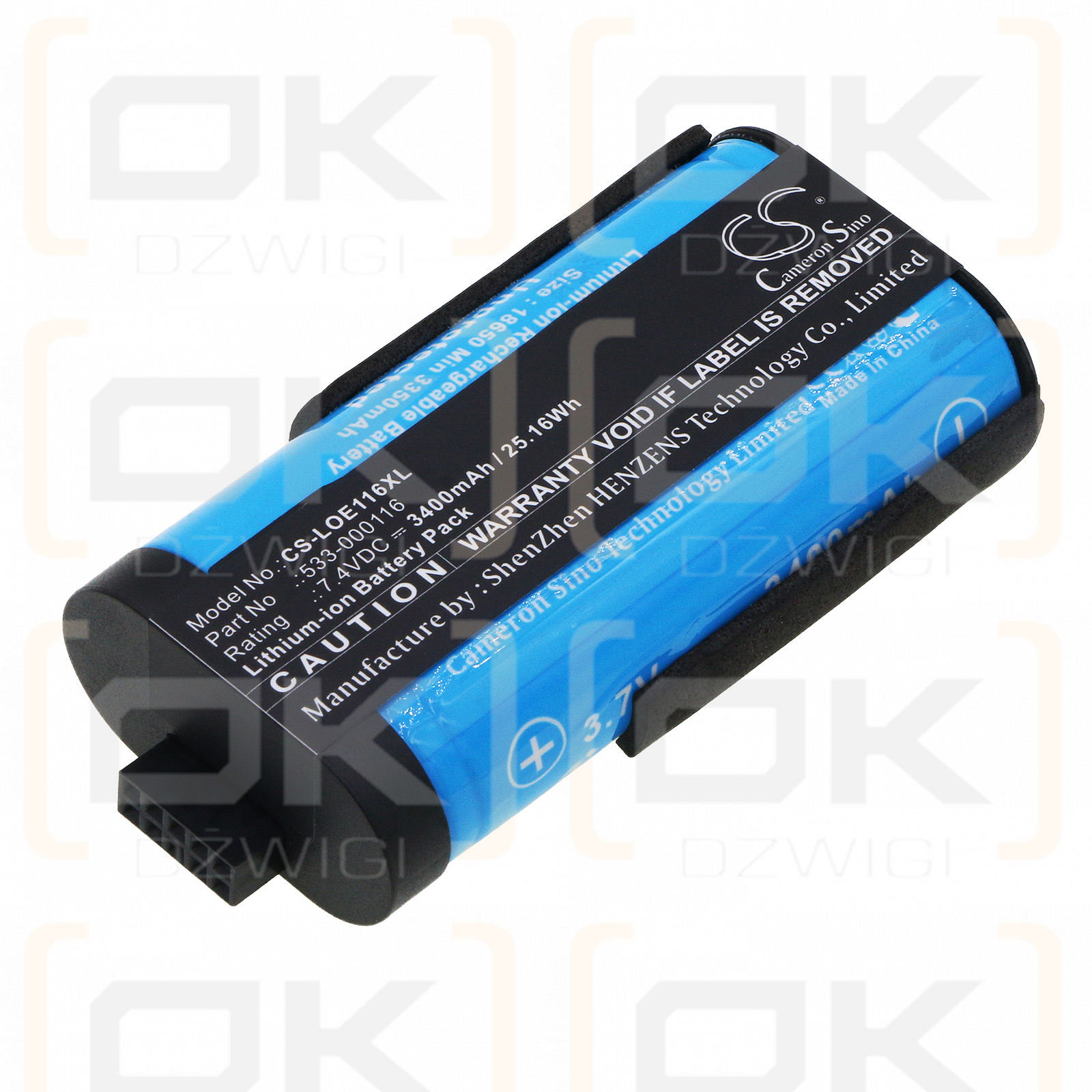 Logitech S-00147 / 533-000116 3400mAh Li-ion 7.4V (Cameron Sino)