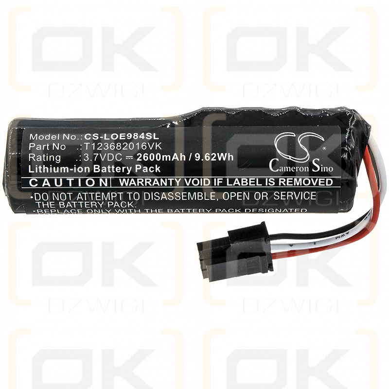 Logitech S-00170 / T123682016VK 2600mAh Li-ion 3.7V (Cameron Sino)