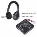 Logitech H800 / 533-000067 Batería de polímero de litio de 230 mAh y 3,7 V (Cameron Sino)