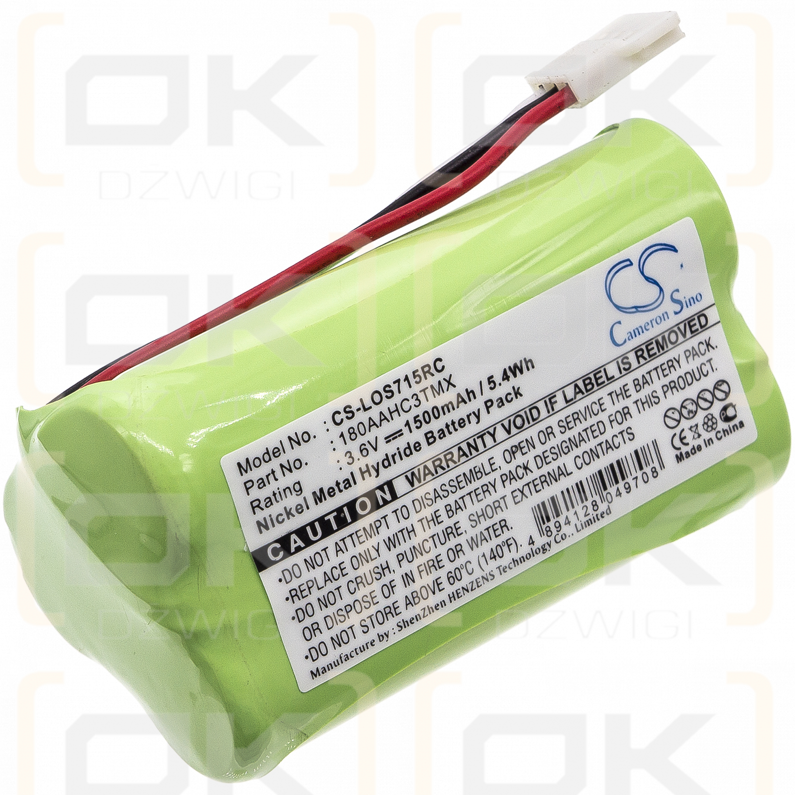 Logitech S315i / 180AAHC3TMX 1500mAh Ni-MH 3.6V (Cameron Sino)