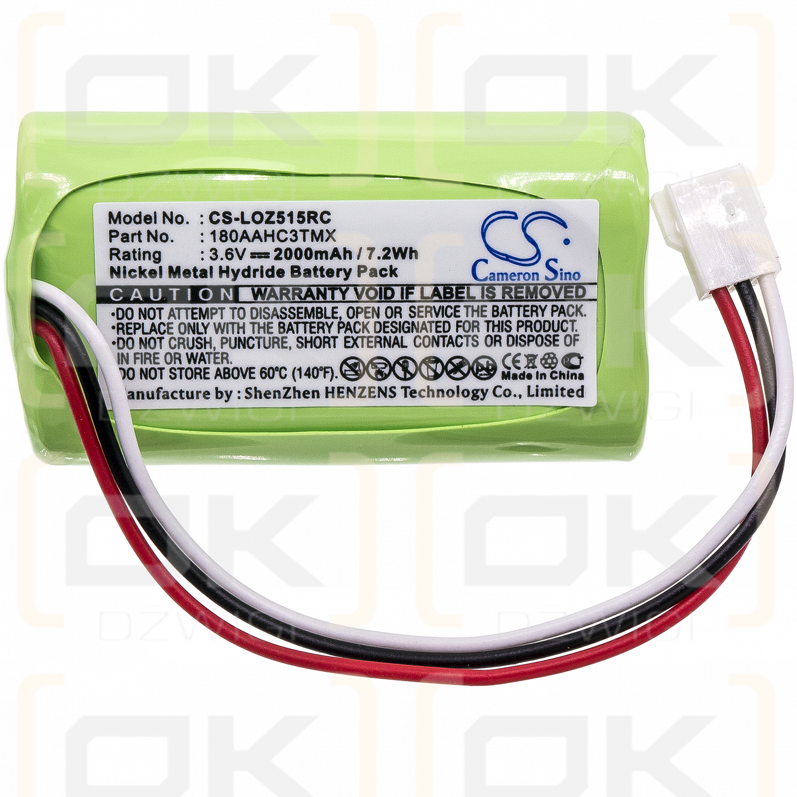 Logitech S715i / 180AAHC3TMX 2000mAh Ni-MH 3.6V (Cameron Sino)