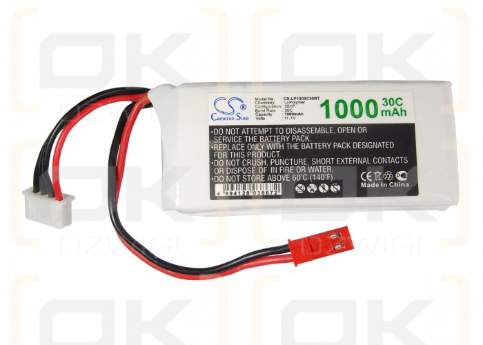 RC CS-LP1003C30RT / CS-LP1003C30RT 1000 mAh Li-Polymer 11,1 V (Cameron Sino)